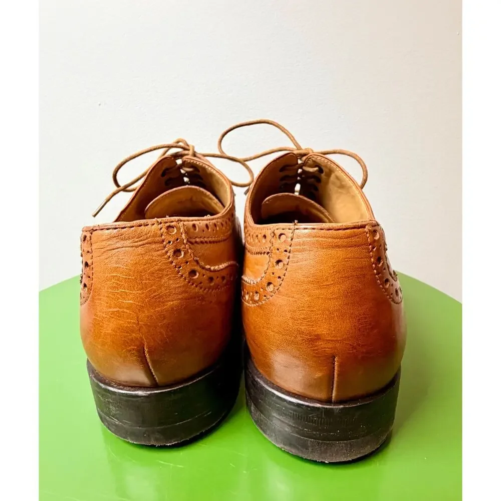 Cole Haan Mens Cambridge Oxford Wingtip Dress Shoes C12915 Brown Leather Size 11